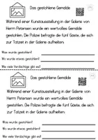 Vorschau - Arbeitsblätter - Detektiv Rätsel I Wer ist der Dieb? Quiz - Seite 2