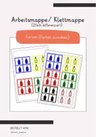 Vorschau - Stationenlernen - Materialpaket Klettmappen/Arbeitsmappen Weihnachten (TEACCH, Autismus) - Seite 1
