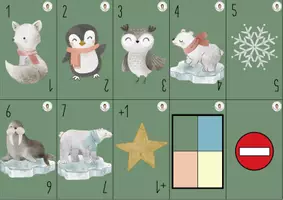 Aperçu - Jeux - Jeu du "reste 1" de l'HIVER - Page 1