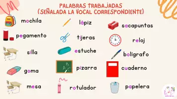 Vista previa - Juegos / Gamificación - Vocabulario de vuelta al cole y vocales, por @maestrapt.lau - página 2