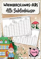Vorschau - Arbeitsblätter - Übungsblätter: Die Zahlenhäuser (Wiederholung) - Deckblatt