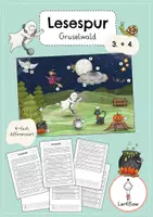 Vorschau - Arbeitsblätter - Lesespur Halloween | Kl. 1 - 4 - Seite 1