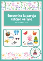 Vista previa - Tarjetas / Manipulativos - Encuentra la pareja edición verano - Portada