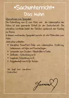 Vorschau - Unterrichtsreihen - Lerntheke Huhn - Infos zum Materialpaket - Seite 1