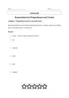 Vorschau - Arbeitsblätter - Grammatik: Kasusrektion bei Präpositionen und Verben - Übungen mit Lösungen - Seite 1