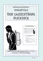 Vorschau - Arbeitsblätter - GX der unsichtbare Rucksack - ein Gedankenexperiment zu Vorurteilen - Deckblatt