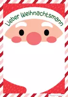 Vorschau - Arbeitsblätter - Brief an den Weihnachtsmann - kreatives Schreiben - Seite 1