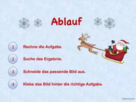 Vorschau - Aufgabenkarten - Rechenspaziergang ZR 100 Weihnachten - Deckblatt