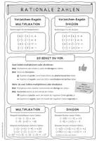 Vorschau - Poster - Merkblatt: Rationale Zahlen - Multiplikation und Division - Seite 2