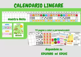 anteprima - Altro tipo di materiale - CALENDARIO LINEARE - Pagina di copertina