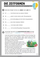 Vorschau - Arbeitsblätter - Tempus - Gemischte Übungen zu allen Zeitformen (Arbeitsblätter und Lösungen) - Seite 3