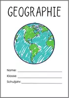 Vorschau - Arbeitsblätter - Geographie / Erdkunde - Deckblatt und Inhaltsverzeichnis für den Ordner / das Heft - Seite 1