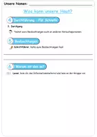 Vorschau - Arbeitsblätter - Versuch: Aufgaben der Haut - Seite 2
