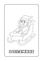 anteprima - Altro tipo di materiale - Calendario dell'avvento da colorare - Pagina 2