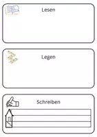Vorschau - Arbeitsblätter - Lesen, Legen, Schreiben (Wörter schreiben und Buchstaben) - Deckblatt