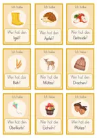Vorschau - Spiele - Herbst Lesespiel - Ich habe - wer hat? - 2 Versionen - Seite 2