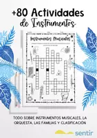 Vista previa - Hojas de trabajo - +80 Fichas para Identificación de Instrumentos Musicales - Portada