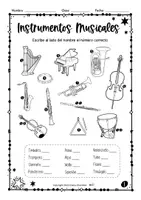 Vista previa - Hojas de trabajo - +80 Fichas para Identificación de Instrumentos Musicales - página 2