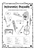 Vista previa - Hojas de trabajo - +80 Fichas para Identificación de Instrumentos Musicales - página 3