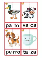 Vista previa - Hojas de trabajo - Rompecabezas de 2, 3 y 4 sílabas! - página 2