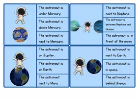 Vorschau - Spiele - Prepositions/Planets - Klammerkarten - Seite 2