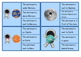 Vorschau - Spiele - Prepositions/Planets - Klammerkarten - Seite 3
