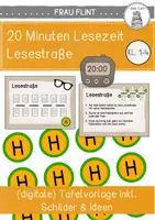 Vorschau - Fördermaterial/Inklusion - 20 Minuten Lesezeit - Lesestraße (Kl. 1-4) - Deckblatt