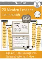 Vorschau - Spiele - 20 Minuten Lesezeit - Lesetausch (Kl. 1-4) - Deckblatt