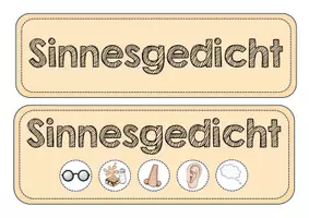 Vorschau - Poster - Sinnesgedicht Tafelmaterial (Bauplan) - Seite 1