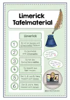 Vorschau - Poster - Limerick Tafelmaterial (Bauplan) + Satzstarter (Reflexion) - Deckblatt