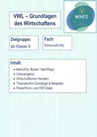 Vorschau - Präsentationen/Tafelbilder - VWL - Grundlagen des Wirtschaftens - Deckblatt