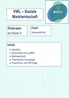 Vorschau - Präsentationen/Tafelbilder - VWL - Soziale Marktwirtschaft - Deckblatt
