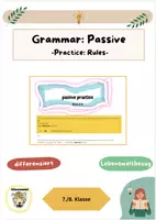 Vorschau - Arbeitsblätter - passive practice: Rules_differenziert_mit Lösungen - Deckblatt