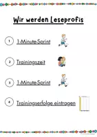 Vorschau - Arbeitsblätter - 1-Minute-Lesesprint im Tandem mit den 100 häufigsten Wörtern - Seite 3