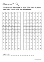 Vorschau - Arbeitsblätter - Schau genau - Zahlen (2-fach differenziert) - Deckblatt