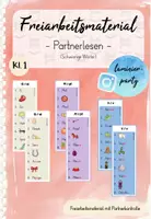 Vorschau - Spiele - Freiarbeit: Partnerlesen - Schwierige Wörter (Kl. 1) - Deckblatt
