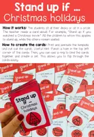 Vorschau - Spiele - Christmas Holidays (Weihnachtsferien) - Stand up if ... (Steh auf, wenn ...) Bewegungsspiel - Seite 1