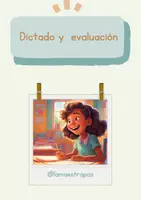 Vista previa - Hojas de trabajo - Hoja de trabajo de Dictado y Evaluación - Portada