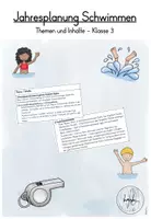 Vorschau - Stundenentwürfe - Sport - Stoffverteilungsplan / Jahresplanung - Schwimmen Klasse 3 - Sportunterricht - Deckblatt