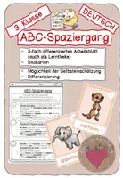 Vorschau - Arbeitsblätter - ABC-Spaziergang (inkl. AB bzw. Lerntheke) - Deckblatt