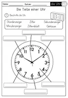 Vorschau - Unterrichtsreihen - Lernwerkstatt Uhr & Tagesablauf - inklusive Bastelvorlagen für die 1. bis 3. Klasse - Seite 1