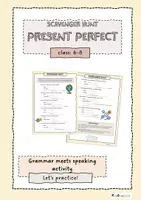 Vorschau - Arbeitsblätter - Present Perfect Scavenger hunt - Deckblatt