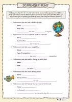Vorschau - Arbeitsblätter - Present Perfect Scavenger hunt - Seite 1