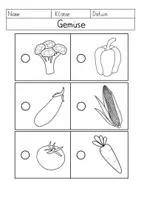 Vorschau - Arbeitsblätter - Obst & Gemüse - Artikel zuordnen - Seite 3