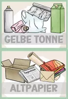 Vorschau - Bildkarten - Tafelmaterial | Bildkarten: Müll und Mülltrennung - Seite 1