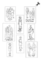 Vorschau - Arbeitsblätter - Arbeitsblätter Die römische Familie 5.- 6. Klasse familia mit Zeichnungen - Deckblatt