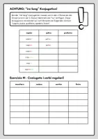 Vorschau - Arbeitsblätter - Verbi regolari - Merkblatt und Übungen - Seite 1
