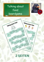 Vorschau - Spiele - Talking about food boardgame - Deckblatt