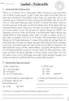 Vorschau - Arbeitsblätter - Kinderrechte - Lesetext - Seite 1