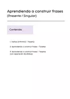 Vorschau - Fördermaterial/Inklusion - Aprendiendo a construir frases (Español) - Seite 1